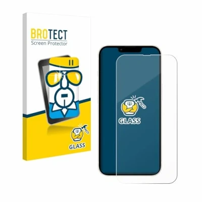 Abbildung von BROTECT Panzer Schutz Glas für Apple iPhone 13/13 Pro 9H Echtglas, Displayschutz