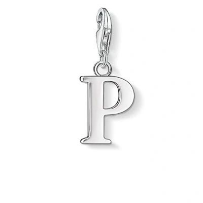 Abbildung von Thomas Sabo Damen Charm Anhänger P Buchstabe Club 925 Sterling Silber 0190 001 12
