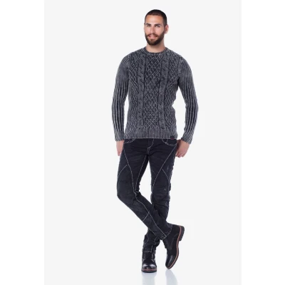 Abbildung von Cipo &amp; Baxx Jeans Slim Fit, Herren, Größe: 29x32, Black