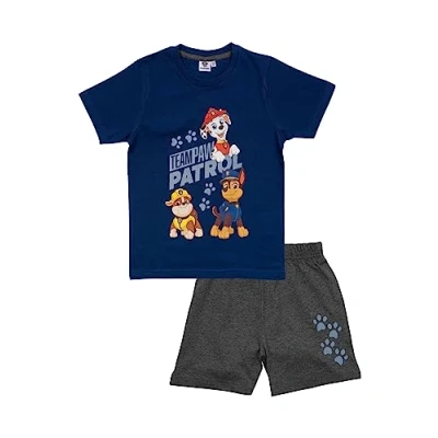 Abbildung von Paw Patrol TEAM Nachtwäsche Set für Kinder, Größe: 122/128, Blau grau