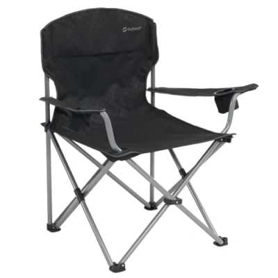 Abbildung von Outwell 470048 Catamarca Campingstuhl mit einer Tragkraft von 150 Kg, XL, Schwarz