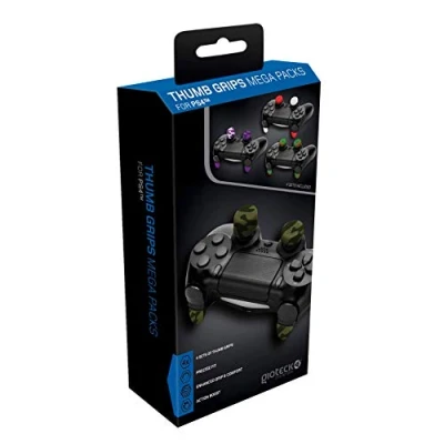 Abbildung von Gioteck Thumb Grips Megapack Joystick PS4, rutschfest, 4 Stück