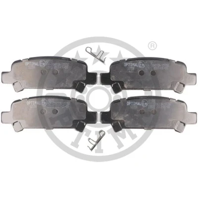 Abbildung von OPTIMAL BP 12358 Bremsbelagsatz Hinterachse mit akustischer Verschleißwarnung SUBARU: Legacy 4 Kombi, Impreza II Forester