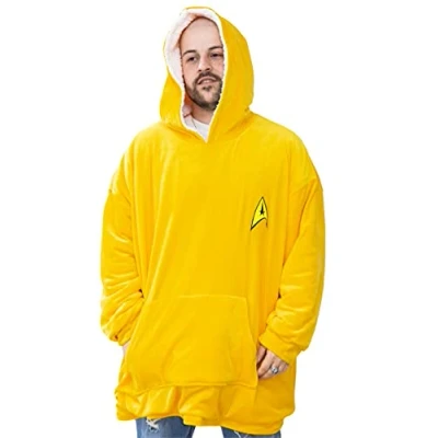 Abbildung von Star Trek UXSTLOGSP001 Sweatshirt mit Kapuze, Gelb, Einheitsgröße