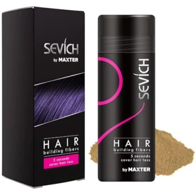 Abbildung von Streuhaar zur Haarverdichtung Schütthaar, um den Haarmangel sofort zu verbergen Haarpuder 100% natürlicher Baumwolle für Männer und Frauen (Mittelblond 25g)