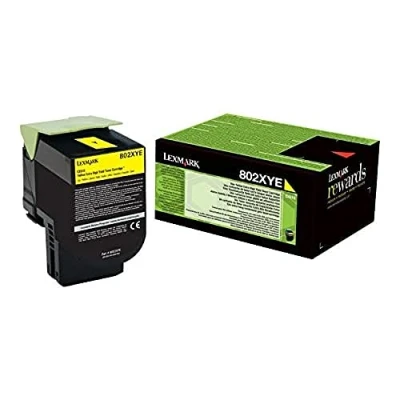 Abbildung von Lexmark 80C2XY0 (802XY) Gelb Toner Extra hohe Kapazität
