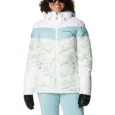 Abbildung von Columbia Abbott PEAK Insulated Jacket Skijacke, Damen, Größe: Small, White/aqua haze