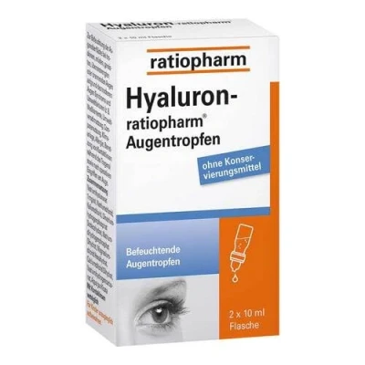 Abbildung von RATIOPHARM GmbH Augenpflege Set HYALURON Augentropfen 20ml