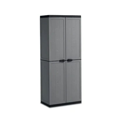Abbildung von Kis Kunststoffschrank &quot;Jolly&quot; hoch, 1 Stück, dunkelgrau/schwarz, 9732000 0444 01