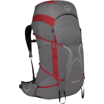 Abbildung von Osprey Eja Pro 55 WXS/S dale grey/poinsettia red backpack