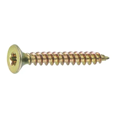 Abbildung von Connex Universalschrauben 4,5 x 30 mm 1 kg Großpack Senkkopf TX Antrieb Vollgewinde Gelb verzinkt / Schrauben Set im Beutel KL3214530