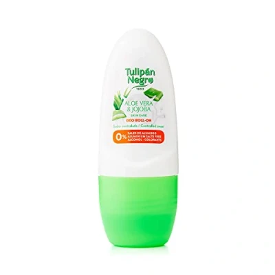 Abbildung von Tulipan Schwarz Deo Roll on Aloe Vera, Sudor Kontrollierte, 50 ml x6 Einheiten