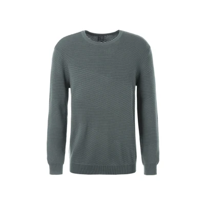 Abbildung von john devin Rundhals Strickpullover, Herren, Größe: Medium, Grün