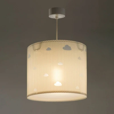 Abbildung von Dalber kinderlampe Pendelleuchte Hängelampe Wolken Sweet Dreams Grau, 26 x 23 cm