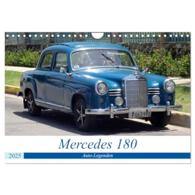 Abbildung von Auto Legenden Mercedes 180 (Wandkalender 2025 DIN A4 quer), CALVENDO Monatskalender
