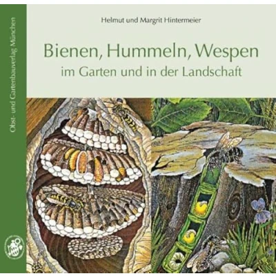 Abbildung von Bienen, Hummeln, Wespen im Garten und in der Landschaft