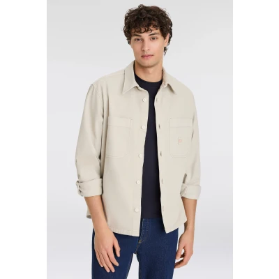 Abbildung von BOSS ORANGE Hemdjacke &quot;Lerato M&quot;, mit Logo Details