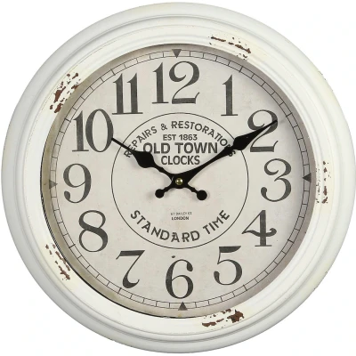Abbildung von Ambiente Haus Wanduhr &quot;Wanduhr weiss 37cm&quot;