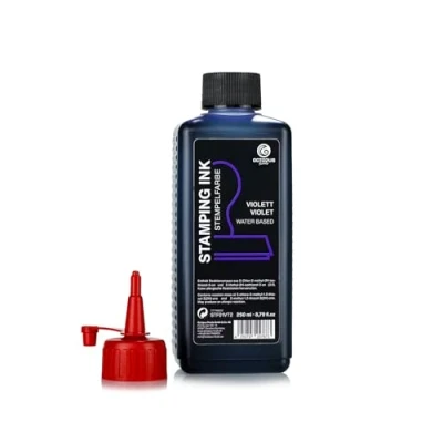 Abbildung von Octopus Fluids Stempelfarbe, Nachfüllfarbe zum Nachtränken von Stempelkissen und Stempelautomaten, 250ml violett ohne Öl