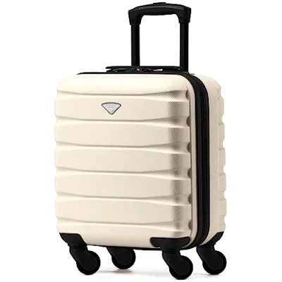 Abbildung von Flight Knight Leichtes, starres ABS Handgepack mit 4 Radern, zugelassen fur uber 100 Fluggesellschaften, darunter Air France, Ryanair und easyJet, 45x36x20cm