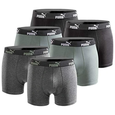 Abbildung von PUMA Herren Boxershort Limited Statement Edition 6er Pack New Black/Green Gr. L