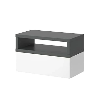Abbildung von Vicco Nachtschrank Urbano, Anthrazit/Weiß, 45 x 28 cm