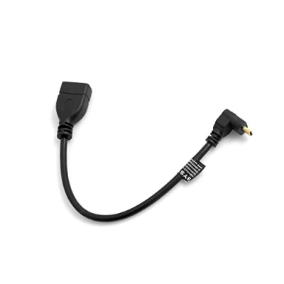 Abbildung von System S Micro HDMI 1.4 Stecker Aufwärts Winkel 90 zu Buchse Kabel 22 cm