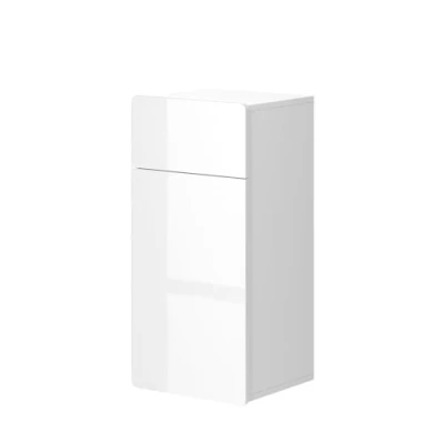 Abbildung von Vicco Midischrank Izan, Weiß Hochglanz, 36.6 x 76.6 cm mit Schublade und Tür