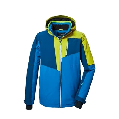 Abbildung von killtec Herren Skijacke/Funktionsjacke mit abzippbarer Kapuze und Schneefang KSW 76 MN SKI JCKT, dunkellime, XL, 41964 000