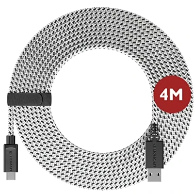 Abbildung von Lioncast 4m PS5 Ladekabel für PlayStation 5 Controller Schnell USB 3.1 C zu A Sony I Kabel Dualsense PS mit Nylonmantel
