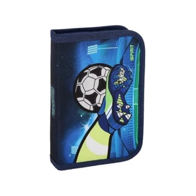 Abbildung von Spirit Federmäppchen Schüler Etui Fussball 28 teilig 1 Zipper Mäppchen