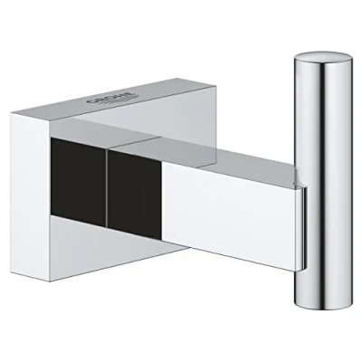 Abbildung von Grohe Handtuchhaken Essentials Cube, Bademantelhaken Chrom