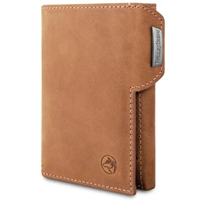 Abbildung von Wolfstrøm Geldbörse &#039;Svente&#039; Slim Wallet I 11 Karten Mini Unisex mit Münzfach (Handgefertigt, Made in Europe), Handgefertigt Europa