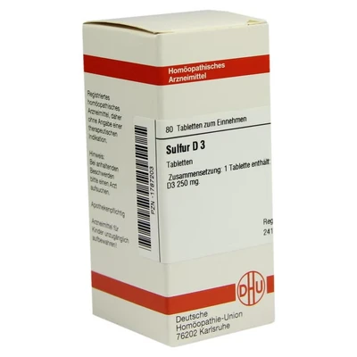 Abbildung von Sulfur D 3 Tabletten 80 St