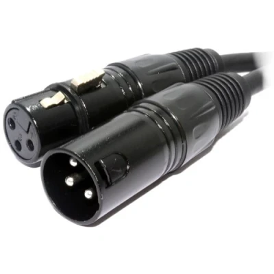 Abbildung von Pulse DMX Spirale Abgeschirmtes Isolierten 3 Polig Männlich Zum Weiblich Kabel 1 m [1 Meter/1m]