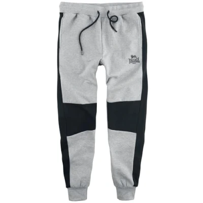 Abbildung von Lonsdale Men&#039;s SMERRAL Sweatpants, Marl Grey/Black, XL