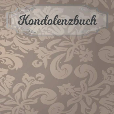 Abbildung von KONDOLENZBUCH: Blanko Trauerbuch zur Erinnerung an den Verstorbenen. Gästebuch zum Auslegen auf der Trauerfeier / Beerdigung Gedenkbuch /Abschied nehmen edel golden