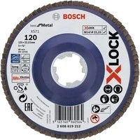 Abbildung von X LOCK Fächerscheibe X571 Best for Metal, Ø 125mm, K120, Schleifscheibe