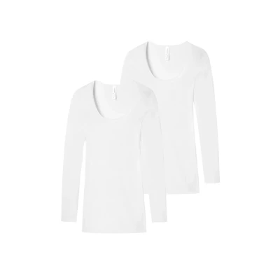 Abbildung von Schiesser 2PACK FEIN Luxury Unterhemd/shirt, Damen, Größe: 38, Weiss