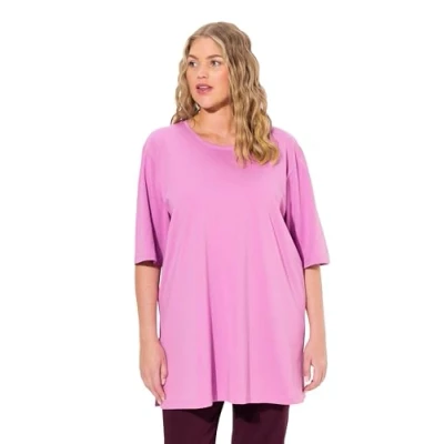 Abbildung von Ulla Popken PLUS SIZE TEE Tshirt basic, Damen, Größe: 50/52, Amethyst