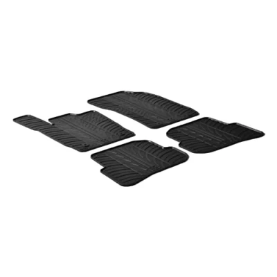 Abbildung von Gledring 0244 Fußmattensatz Gummi vorne und hinten 4 schwarz 750mm 550mm AUDI: A1 Sportback, Schrägheck