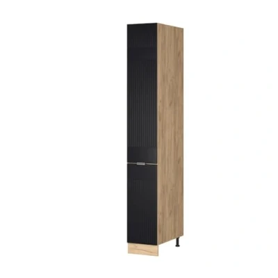 Abbildung von Vicco Apothekerschrank Fame Line, Schwarz gestreift, 30 cm
