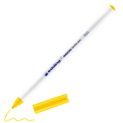 Abbildung von 10 x edding Textilpen 4600 Rundspitze 1mm gelb