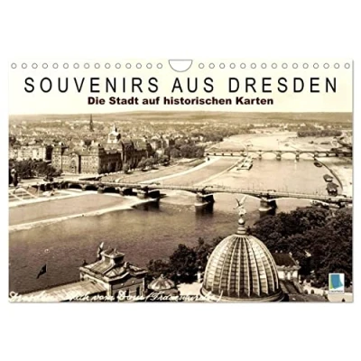 Abbildung von Souvenirs aus Dresden Die Stadt auf historischen Karten (Wandkalender 2025 DIN A4 quer), CALVENDO Monatskalender