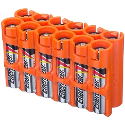 Abbildung von Storacell by Powerpax Slimline AAA Akku, Orange, 6 Stück