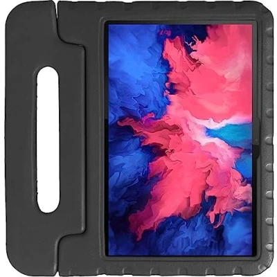 Abbildung von Kinder Tablet Hülle mit Griff Schwarz Geeignet für Lenovo Tab P11 / Plus Kinderfreundlich Schutzhülle Shockproof Ständer Sturzschutz