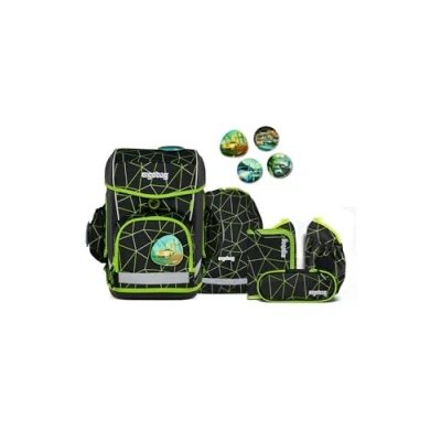 Abbildung von Ergobag cubo light Schulranzen Set für Kinder, Größe: One Size, Schwarz