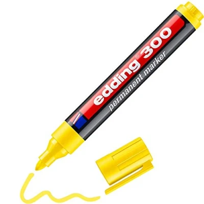 Abbildung von 10 x edding Permanentmarker 300 gelb