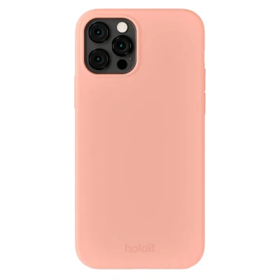 Abbildung von Apple iPhone 12 Pro Hülle Silikon Holdit Hard Case/Backcover Handyhülle Rosa