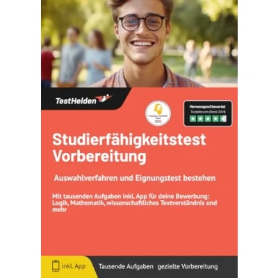 Abbildung von Studierfähigkeitstest Vorbereitung: Auswahlverfahren und Eignungstest bestehen: Mit tausenden Aufgaben inkl. App für deine Bewerbung: Logik, Mathematik, wissenschaftliches Textverständnis mehr